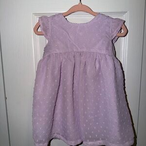 Carter's Lilac Swiss Dot Baby Dress